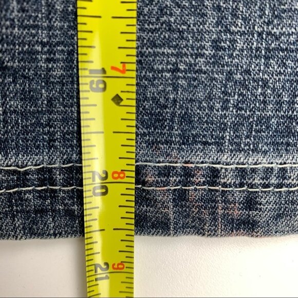 REGINA Vintage Y2K Denim Skirt with Rhinestones size  38 - Picture 6 of 11